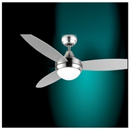 Arlec 1200mm Northera Chrome Ceiling Fan With Light