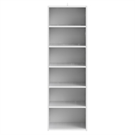 Flexi Storage White 6 Shelf Built In 
