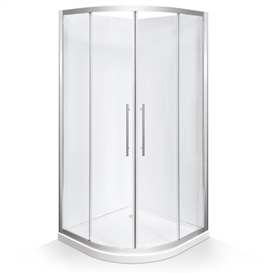 Stein 900 X 900 X 2000mm Curved Georgia Shower Door Set Bunnings