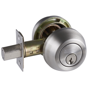Schlage Satin Nickel Regent Series Denver Single Cylinder And