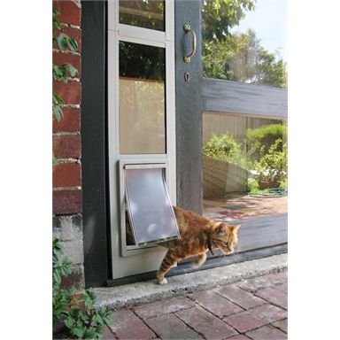 Hartman Pet Door Sliding Medium Flap 300x180mm Bunnings Warehouse