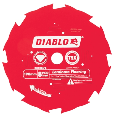 Diablo 190mm 8 Teeth Laminate Flooring Circular Saw Blade - What Is The Best Saw Blade To Cut Laminate Flooring