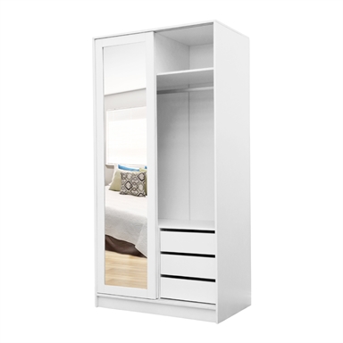 Montgomery 2000 X 1000 X 600mm 2 Door Sliding Mirror Wardrobe