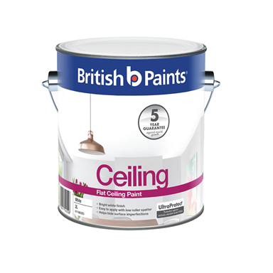 British Paints 2l Flat White Ceiling Paint Bunnings Warehouse