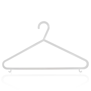 white coat hangers