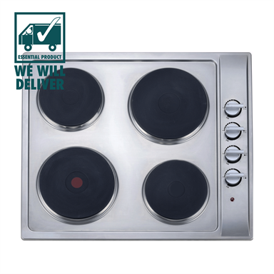 Bellini 60cm Stainless Steel 4 Burner Electric Cooktop Bunnings