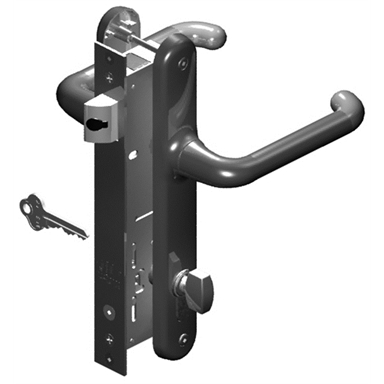 Lockwood Verona Lever Door Lock Black Bunnings Warehouse