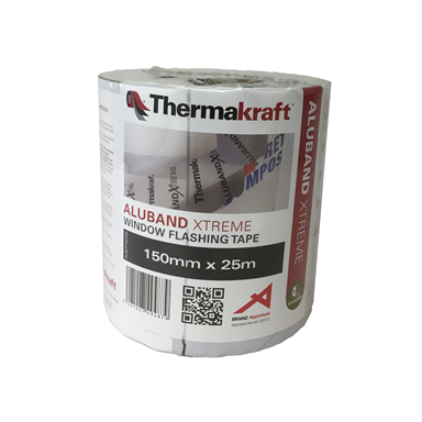 Thermakraft 150mm X 25m Xtreme Aluband Flashing Tape Bunnings