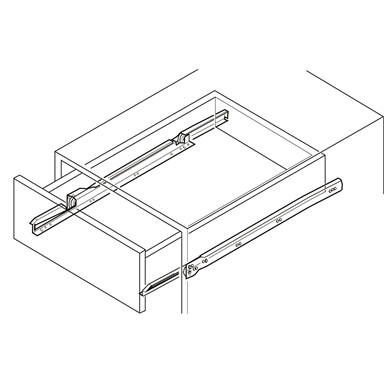 Hafele Soft Roller Drawer Runner 350mm White 2pk Bunnings Warehouse