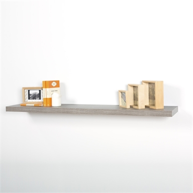 Flexi Storage 1200 X 240 X 38mm Grey Oak Floating Shelf Bunnings