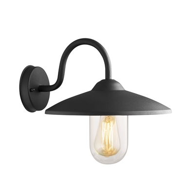Arlec 60w Bristol Wall Farm Light Black