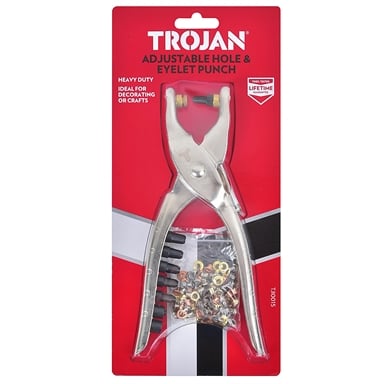 using eyelet pliers