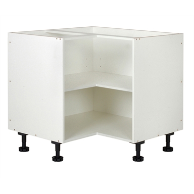 Kaboodle Kitset 800x900mm Corner Base Carcase White Bunnings