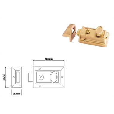 Syneco Door Latch Bronze Bunnings Warehouse