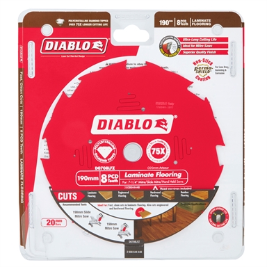 Diablo 190mm 8 Teeth Laminate Flooring Circular Saw Blade - What Saw Blade For Laminate Flooring