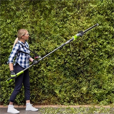 ryobi cordless extended reach hedge trimmer