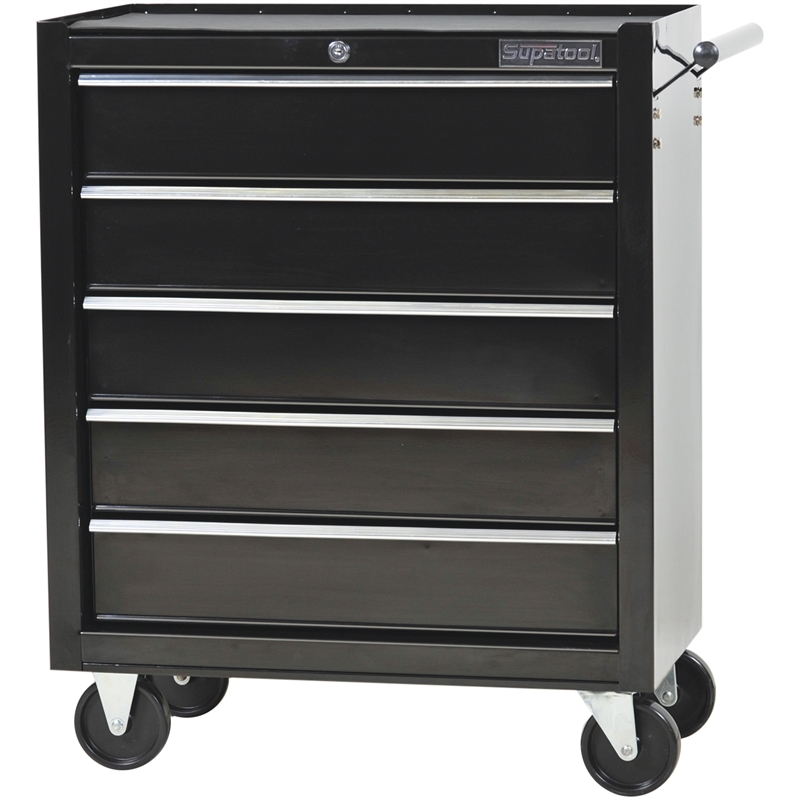 Supatool 5 Drawer Black Tool Trolley Bunnings Warehouse