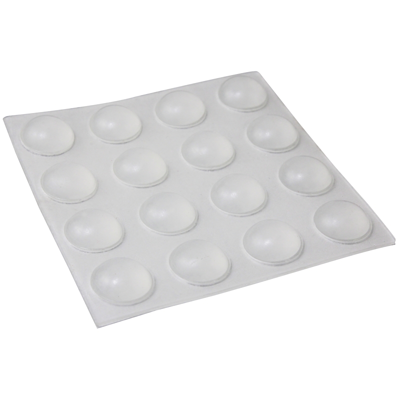 Felt Gard 10mm Clear Round Adhesive Bumpers 16 Pack Bunnings