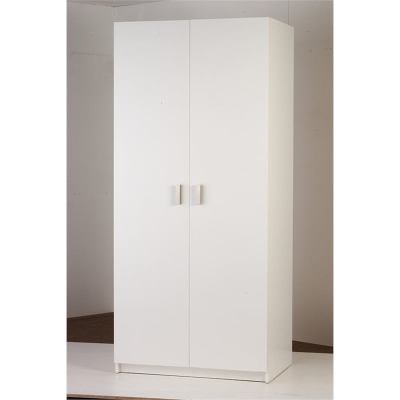 Bedford 2000 X 900 X 600mm White 2 Door Wardrobe Bunnings Warehouse