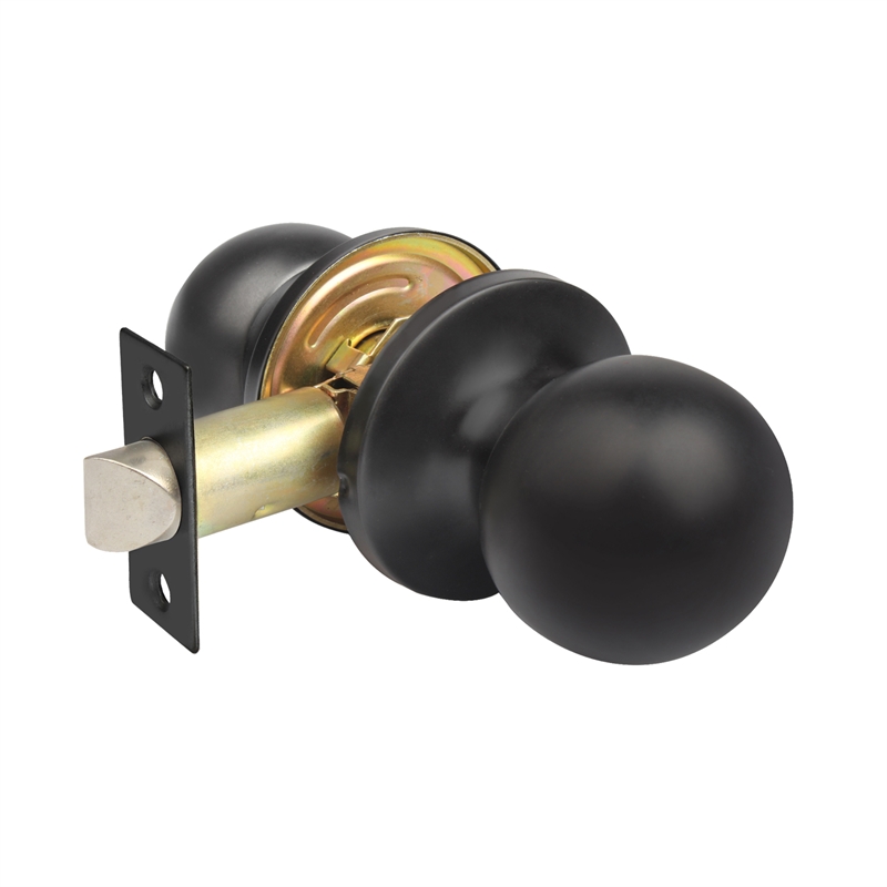 Ikonic Matte Black Passage Knob Set Bunnings Warehouse
