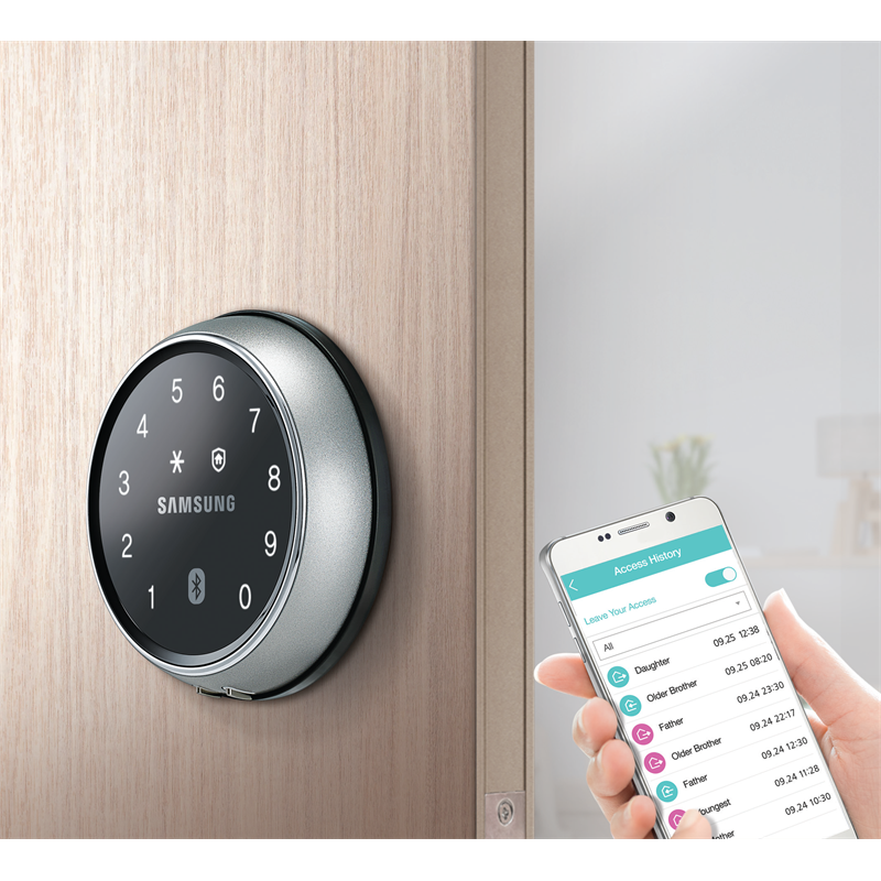 Samsung Smart Door Bluetooth Rim Lock Bunnings Warehouse