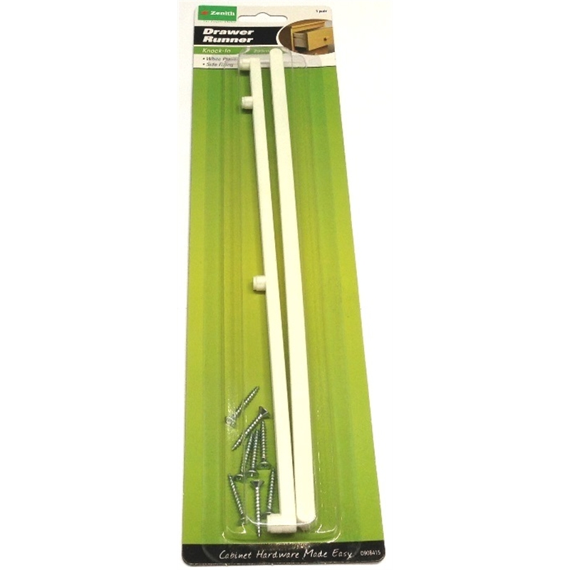 Zenith Drawer Runner Plastic Knock In 2pk Bunnings Warehouse