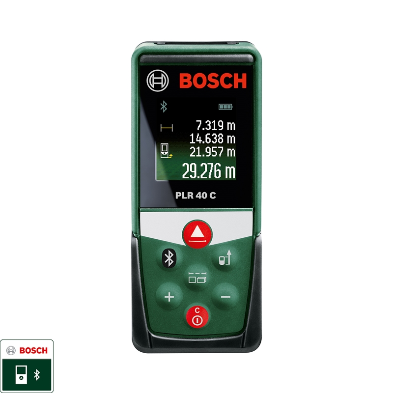 Bosch Plr 40 C 40m Laser Rangefinder With Bluetooth And Colour