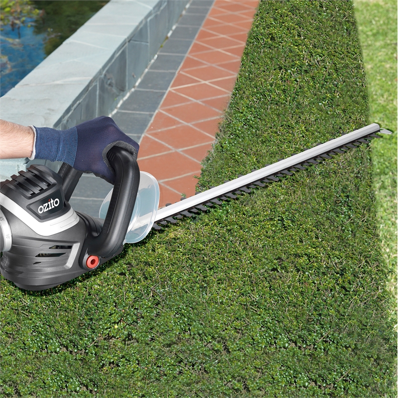 ozito 550w 455mm electric hedge trimmer