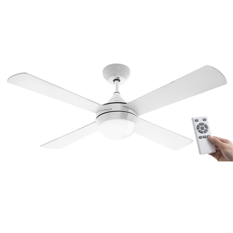 Arlec 120cm White Columbus Ceiling Fan With Remote Bunnings