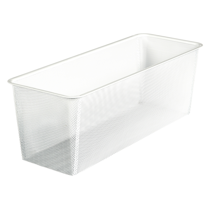 Flexi Storage 205mm White 2 Runner Half Width Mesh Basket