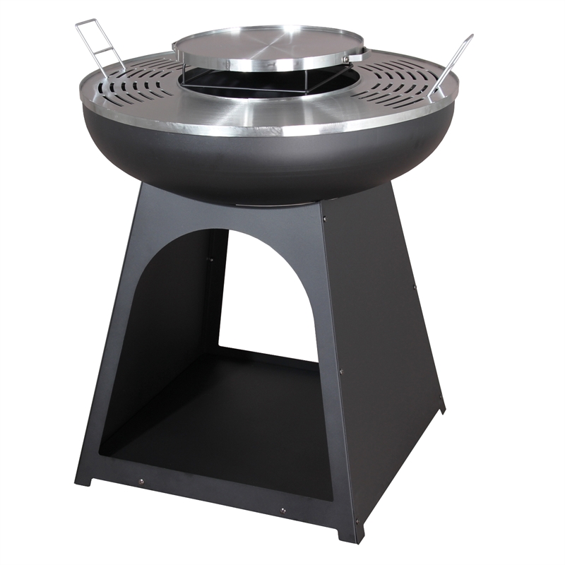 Jumbuck Fuoco Standing Grill And Fire Pit Bunnings Warehouse