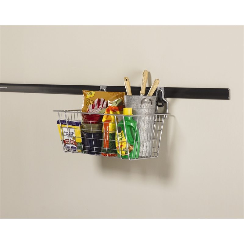 Rubbermaid Fasttrack Wire Basket Bunnings Warehouse