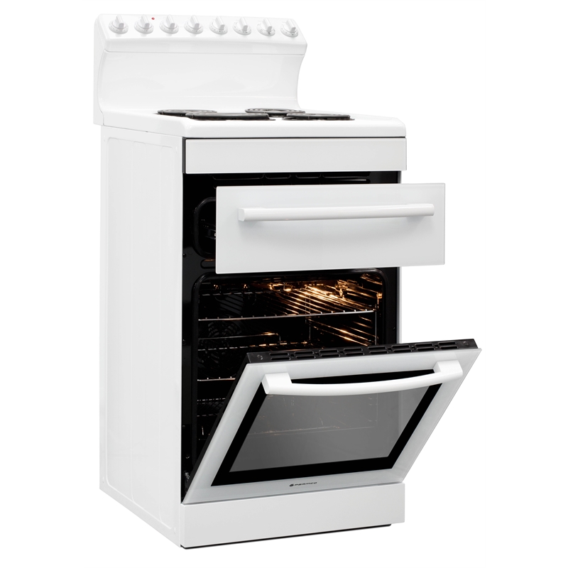 Parmco 540mm White Freestanding Stove Bunnings Warehouse