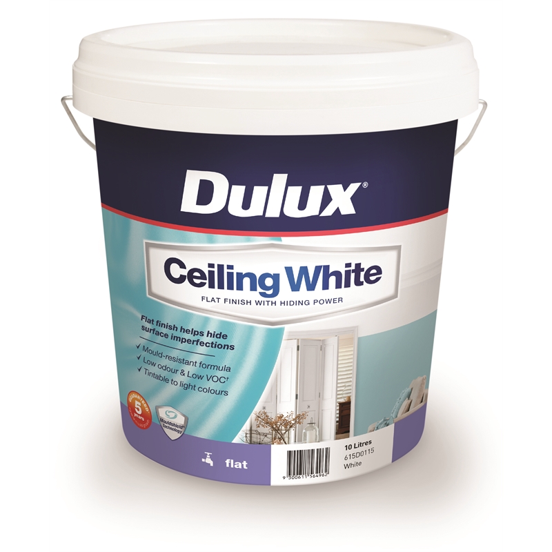 Dulux 10l Ceiling White Paint Bunnings Warehouse