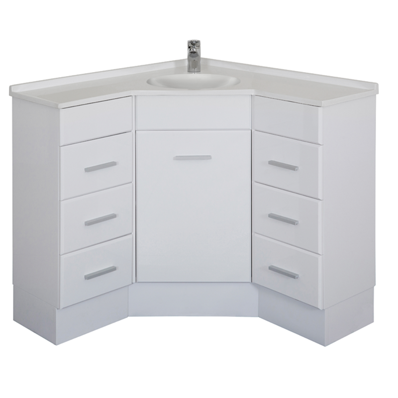 Stein Chanelle White Corner Vanity 900mm Bunnings Warehouse