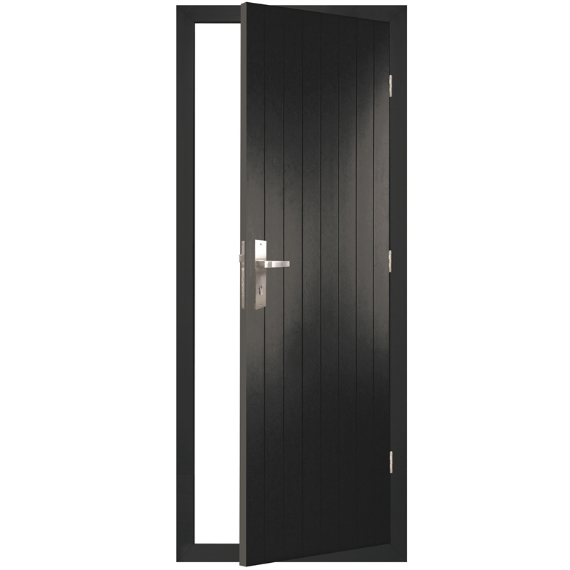 Parkwood 1980 X 810mm Black Aluminium Strata Pre Hung Exterior